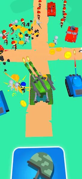 Скачать Tank Commander: Army Survival на телефон — Безлимитные ресурсы и усиленная броня — скриншот 1