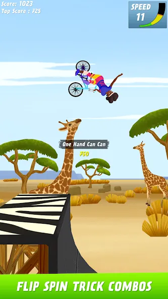 Взлом Max Air BMX — Безлимитные деньги и разблокированы трюки — скриншот 2