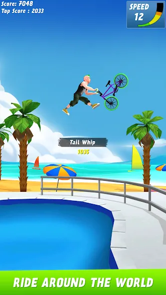 Взлом Max Air BMX — Безлимитные деньги и разблокированы трюки — скриншот 3