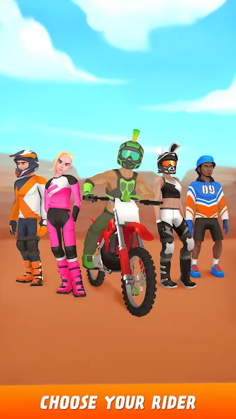 Скачать Max Air Motocross с модом — Безлимитные деньги и все мотоциклы — скриншот 5