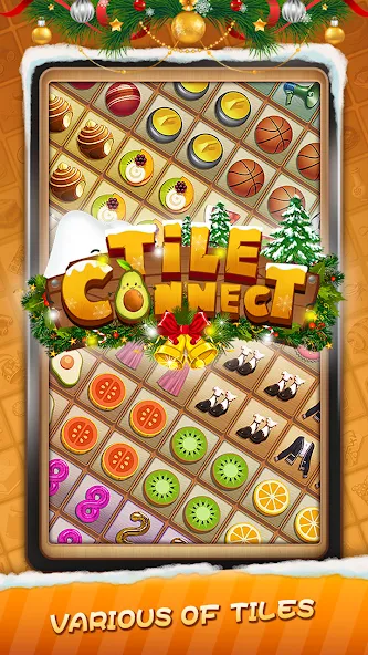 Tile Connect - Matching Games Mod APK Без рекламы и все уровни открыты — Скачать на Андроид — скриншот 1