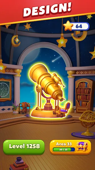Bubble Shooter Royal Pop — Безлимитные монеты и жизни — скриншот 2