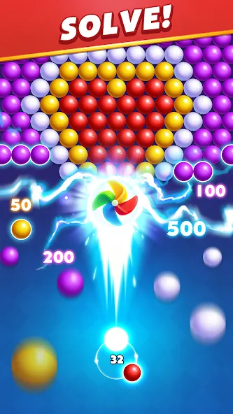 Bubble Shooter Royal Pop — Безлимитные монеты и жизни — скриншот 4