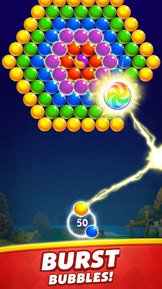 Bubble Shooter MOD APK — Безлимитные жизни и бонусы — скриншот 2