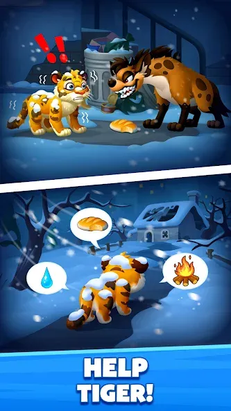 Solitaire Zoo MOD APK на Android — Безлимитные монеты и все животные открыты — скриншот 3