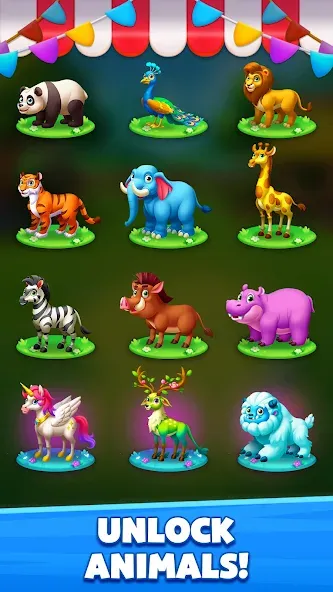 Solitaire Zoo MOD APK на Android — Безлимитные монеты и все животные открыты — скриншот 4