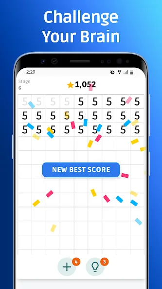 Number Crunch - Number Games MOD APK на Android — Безлимитные подсказки и жизни — скриншот 1 Number Crunch - Number Games MOD APK на Android — Безлимитные подсказки и жизни — скриншот 1