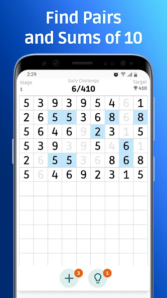 Number Crunch - Number Games MOD APK на Android — Безлимитные подсказки и жизни — скриншот 2 Number Crunch - Number Games MOD APK на Android — Безлимитные подсказки и жизни — скриншот 2