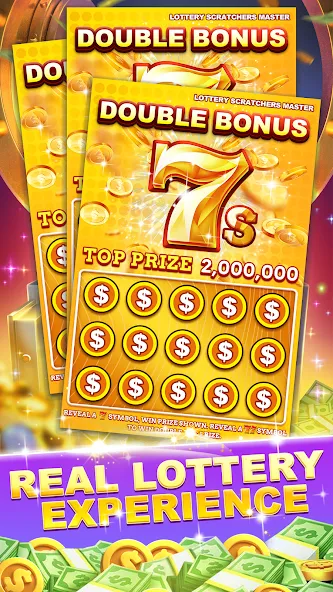 Lottery Scratchers Master MOD APK на Android — Неограниченные билеты и быстрые выигрыши — скриншот 3