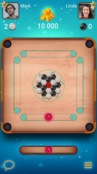 Скачать взломанную Carrom Lure - Disc pool game — Безлимитные монеты и все уровни — скриншот 3