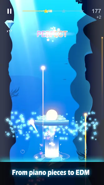 Скачать Music Crossing - The Horizon MOD APK — Музыкальные приключения без ограничений — скриншот 4