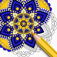 Mandala Coloring Book Game MOD — Все мандалы разблокированы и без рекламы на Андроид