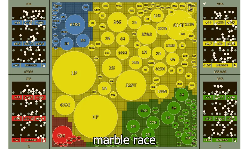 Скачать Marble Race and Territory War MOD APK — Безлимитные монеты и открыты все уровни — скриншот 4