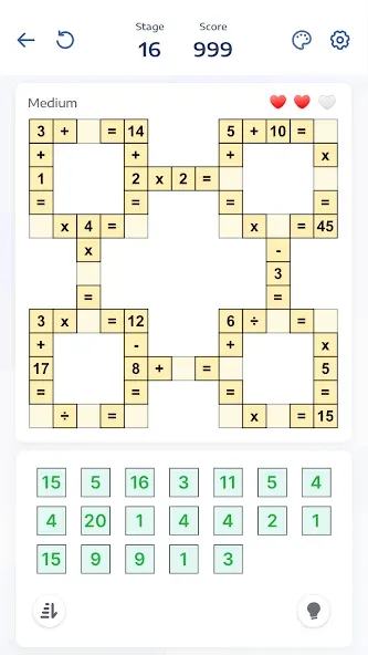 Скачать Crossmath - Math Puzzle Games — Последняя версия (Безлимитные подсказки и отмена ходов) — скриншот 3 Скачать Crossmath - Math Puzzle Games — Последняя версия (Безлимитные подсказки и отмена ходов) — скриншот 3