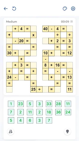 Скачать Crossmath - Math Puzzle Games — Последняя версия (Безлимитные подсказки и отмена ходов) — скриншот 4 Скачать Crossmath - Math Puzzle Games — Последняя версия (Безлимитные подсказки и отмена ходов) — скриншот 4