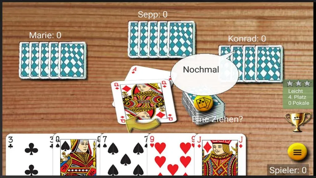 Mau Mau am Stammtisch — Мод: Классическая карточная игра с бонусами — скриншот 4