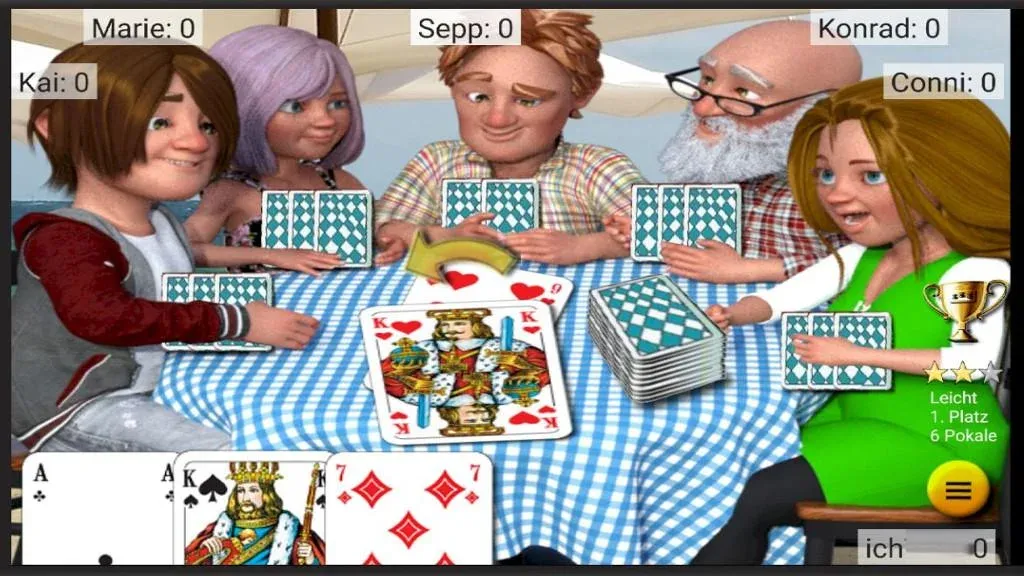 Mau Mau am Stammtisch — Мод: Классическая карточная игра с бонусами — скриншот 5