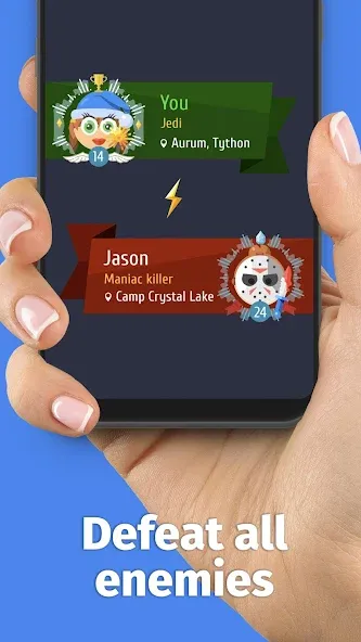 Скачать взломанную Words of Clans — Word Puzzle — Подсказки и жизни без ограничений — скриншот 2