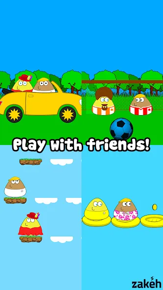 Скачать Pou — Модификация Безлимитные монеты и еда — скриншот 5