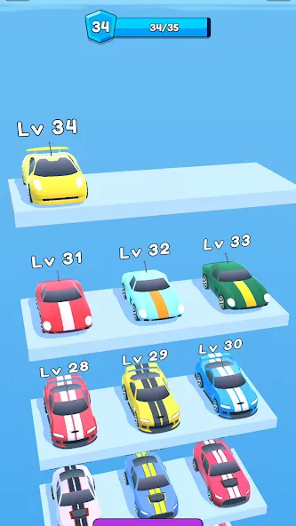 Скачать Merge Car Run - Evolution Race с модом — Много денег и все машины — скриншот 2