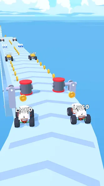 Скачать Merge Car Run - Evolution Race с модом — Много денег и все машины — скриншот 5