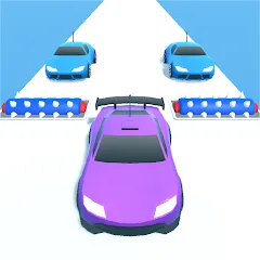 Скачать Merge Car Run - Evolution Race с модом — Много денег и все машины