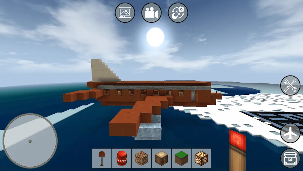 Mini Block Craft MOD APK — Бесконечные ресурсы и новые блоки — скриншот 3
