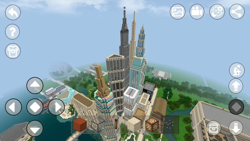 Mini Block Craft 2 MOD APK — Много ресурсов и открыты все возможности — скриншот 1