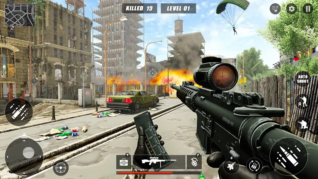 Code of Sniper 3D Gun Shooting (Мод Безлимитные деньги и оружие) — скриншот 2 Code of Sniper 3D Gun Shooting (Мод Безлимитные деньги и оружие) — скриншот 2