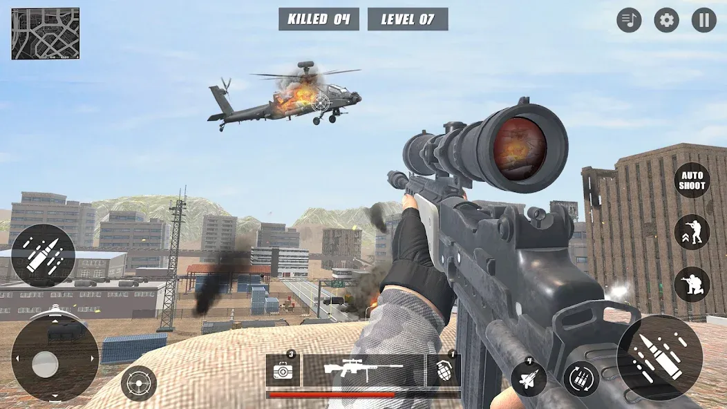Code of Sniper 3D Gun Shooting (Мод Безлимитные деньги и оружие) — скриншот 3 Code of Sniper 3D Gun Shooting (Мод Безлимитные деньги и оружие) — скриншот 3