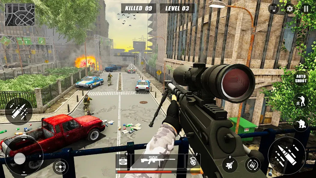 Code of Sniper 3D Gun Shooting (Мод Безлимитные деньги и оружие) — скриншот 4 Code of Sniper 3D Gun Shooting (Мод Безлимитные деньги и оружие) — скриншот 4