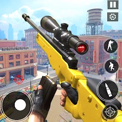 Code of Sniper 3D Gun Shooting (Мод Безлимитные деньги и оружие)