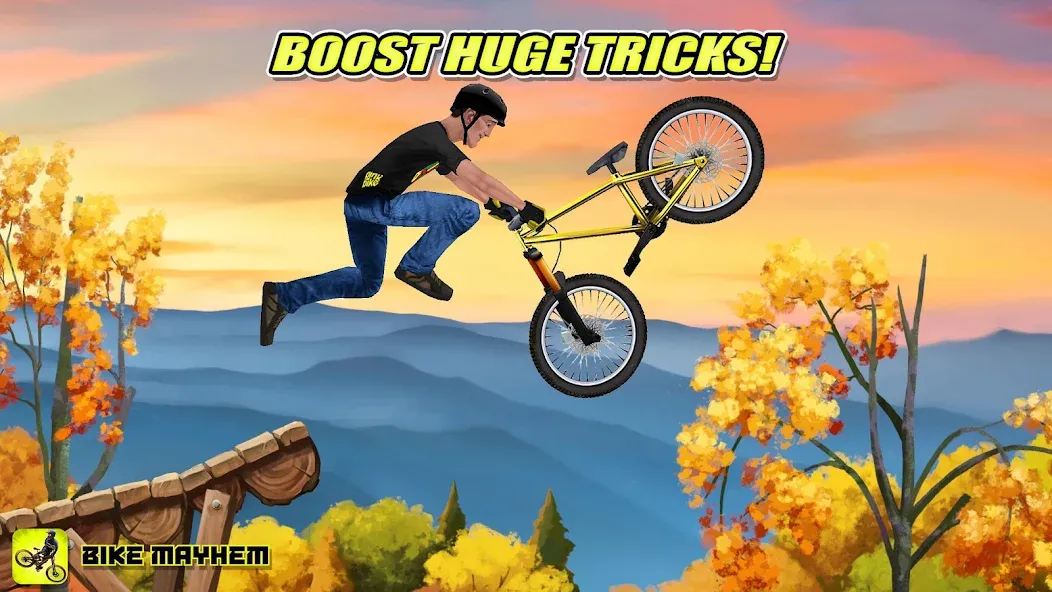 Bike Mayhem Free на Андроид — Безлимитные деньги и все байки — скриншот 2