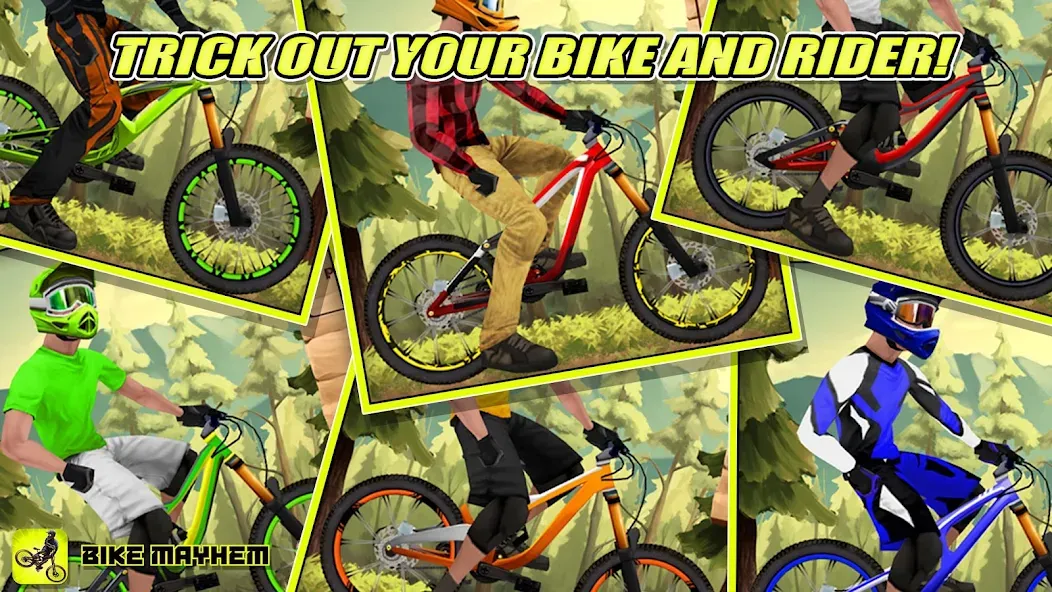 Bike Mayhem Free на Андроид — Безлимитные деньги и все байки — скриншот 3