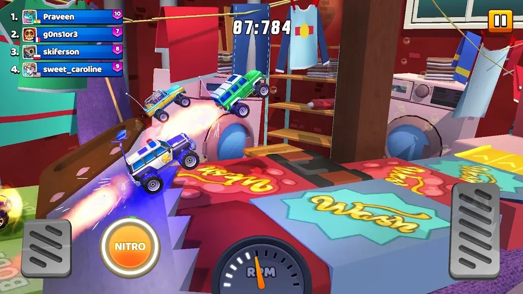 Скачать Nitro Jump - Car Racing MOD APK — Безлимитные деньги и топливо — скриншот 4