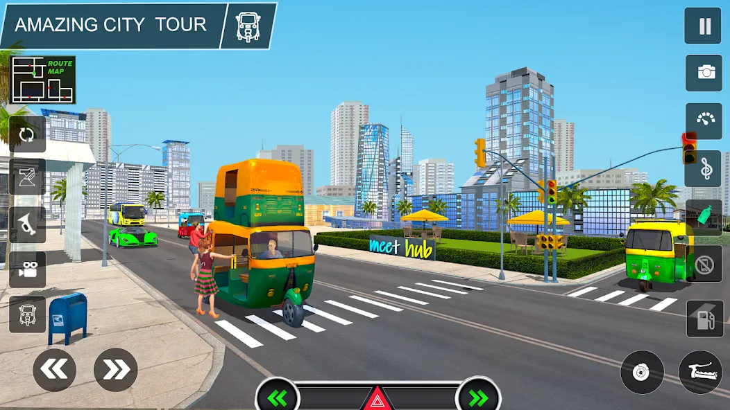 Tuk Tuk Auto Rickshaw Game 3d Mod APK Безлимитные деньги и топливо — Скачать на Андроид — скриншот 3