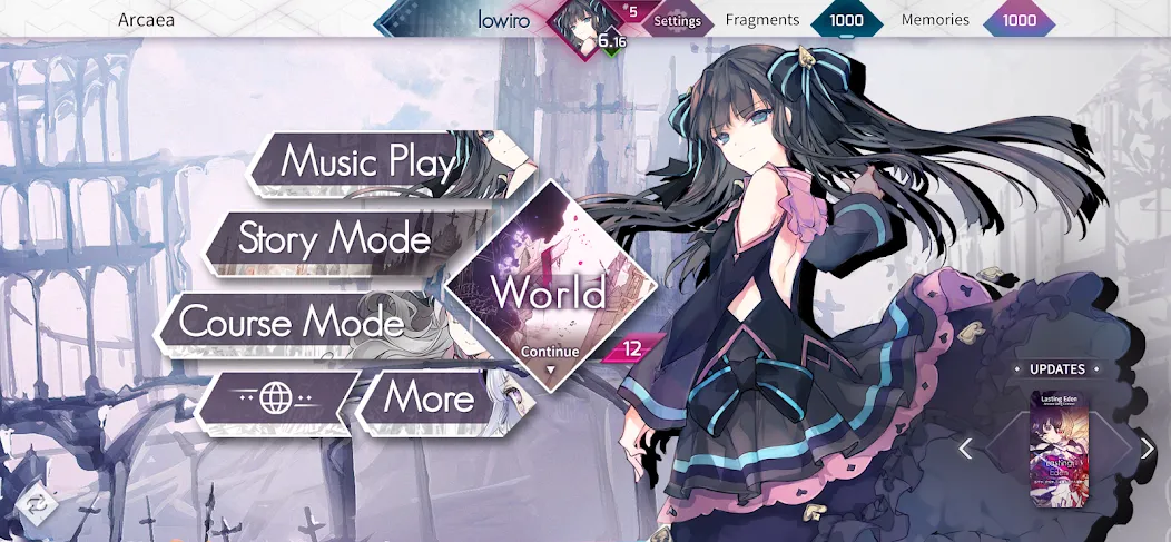 Arcaea Mod APK Разблокированы все песни и уровни — Скачать на Андроид — скриншот 1