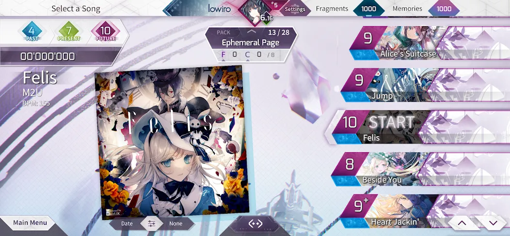 Arcaea Mod APK Разблокированы все песни и уровни — Скачать на Андроид — скриншот 3