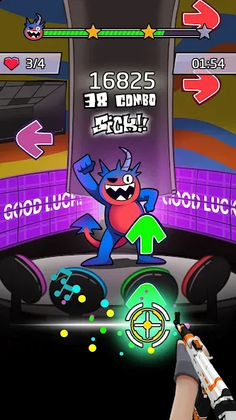 Beat Shooter Night: Rap Battle на Андроид — Безлимитные деньги и все песни открыты — скриншот 2