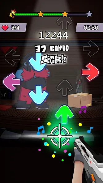 Beat Shooter Night: Rap Battle на Андроид — Безлимитные деньги и все песни открыты — скриншот 4