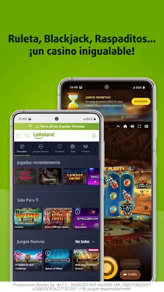 Скачать Lottoland: Lotería & Casino на Андроид — Безлимитные деньги и джекпоты — скриншот 3 Скачать Lottoland: Lotería & Casino на Андроид — Безлимитные деньги и джекпоты — скриншот 3