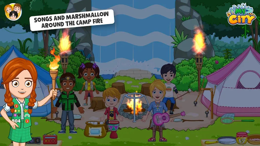 Скачать My City : Wildlife Camping (Мод: Безлимитные деньги и все локации) на Андроид — скриншот 4 Скачать My City : Wildlife Camping (Мод: Безлимитные деньги и все локации) на Андроид — скриншот 4
