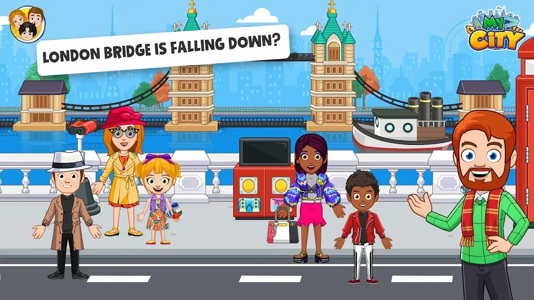 My City : London на Андроид — Открыты все локации и персонажи — скриншот 2