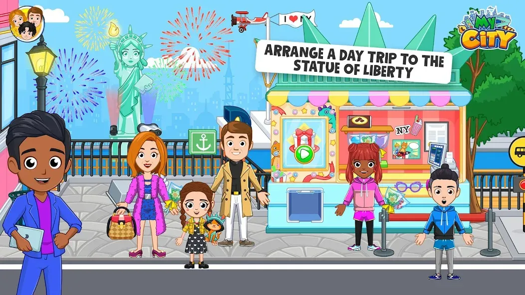 Скачать My City: NewYork Trip MOD APK — Безлимитные деньги и всё открыто — скриншот 4