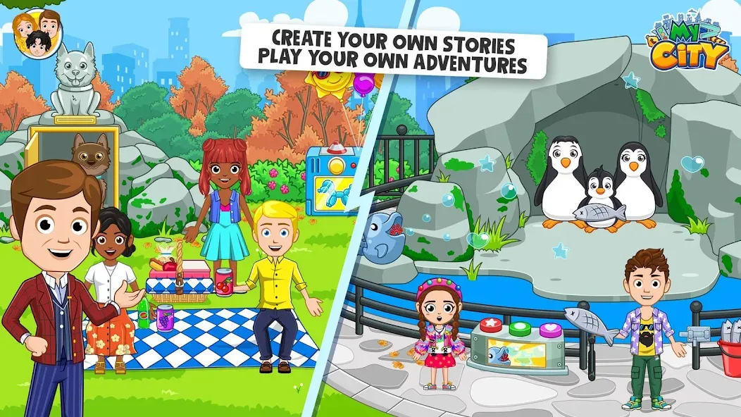 Скачать My City: NewYork Trip MOD APK — Безлимитные деньги и всё открыто — скриншот 5