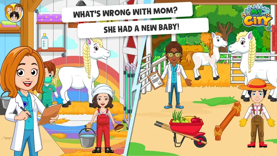 Скачать My City: Star Horse Stable (Мод: Безлимитные монеты и лошади) на Андроид — скриншот 3