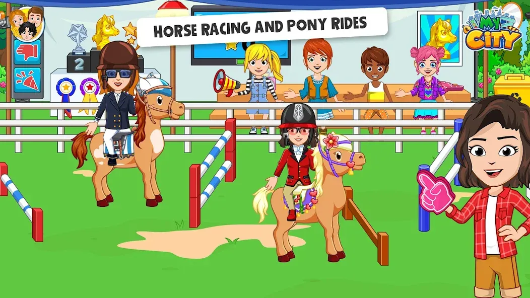 Скачать My City: Star Horse Stable (Мод: Безлимитные монеты и лошади) на Андроид — скриншот 4