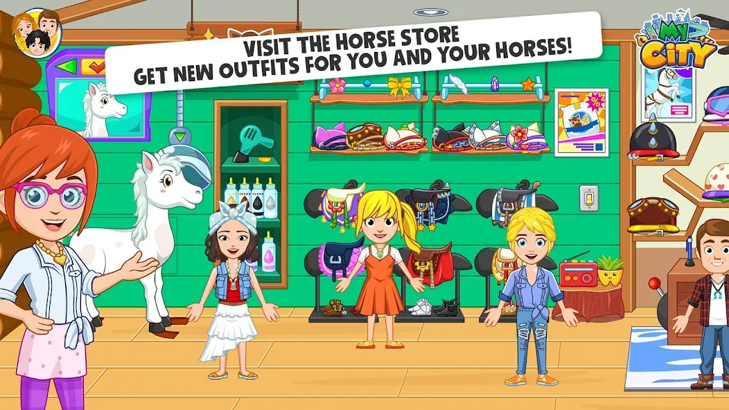 Скачать My City: Star Horse Stable (Мод: Безлимитные монеты и лошади) на Андроид — скриншот 5