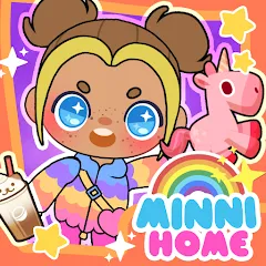 Скачать Minni Family Home - Play House (Мод: Открыты все предметы и локации) на Андроид