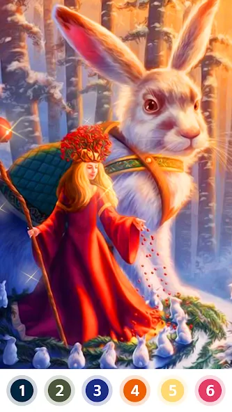 Myth & Fairy Color by Number MOD APK — Разблокированы все рисунки и цвета — скриншот 2